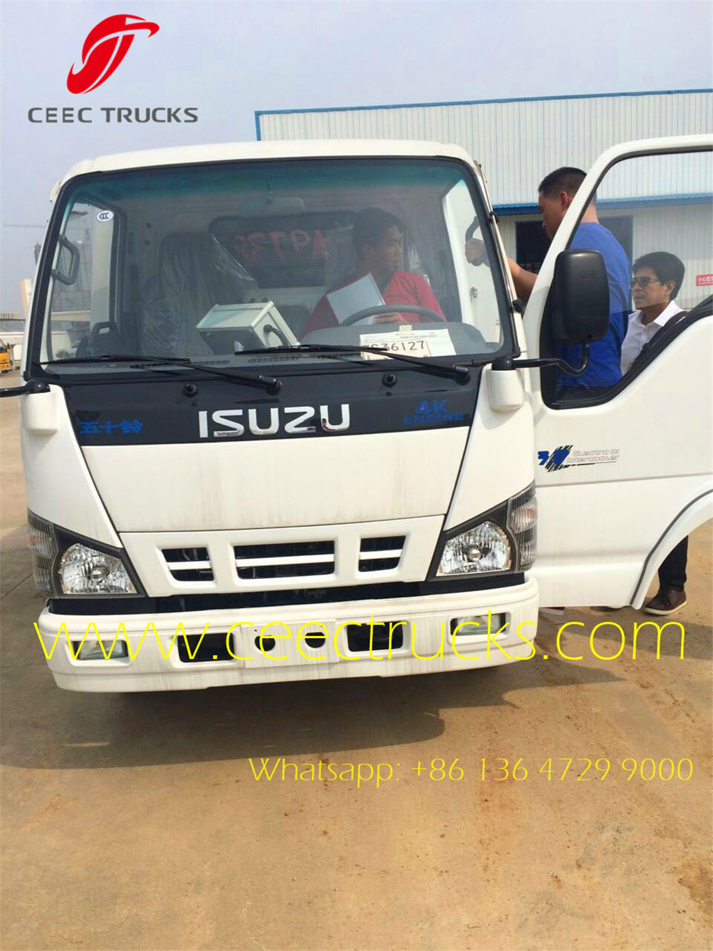ISUZU 4CBM road sweeper truck for checking