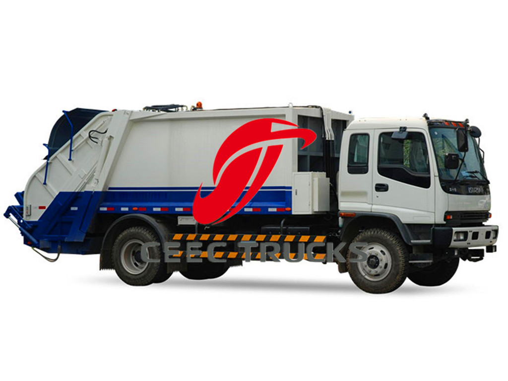 ISUZU FVR FTR 12CBM garbage compactor truck supplier