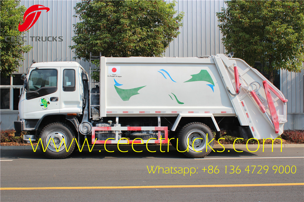 ISUZU FVR FTR 12CBM garbage compactor truck manufacturer