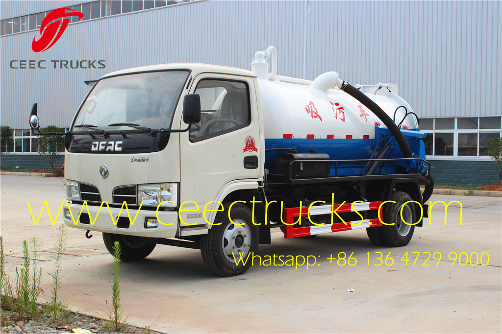 dongfeng mini 3CBM sewage tanker trucks low price