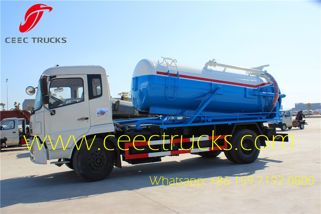 How to choose suitable dongfeng 9000liters cesspool pump truck