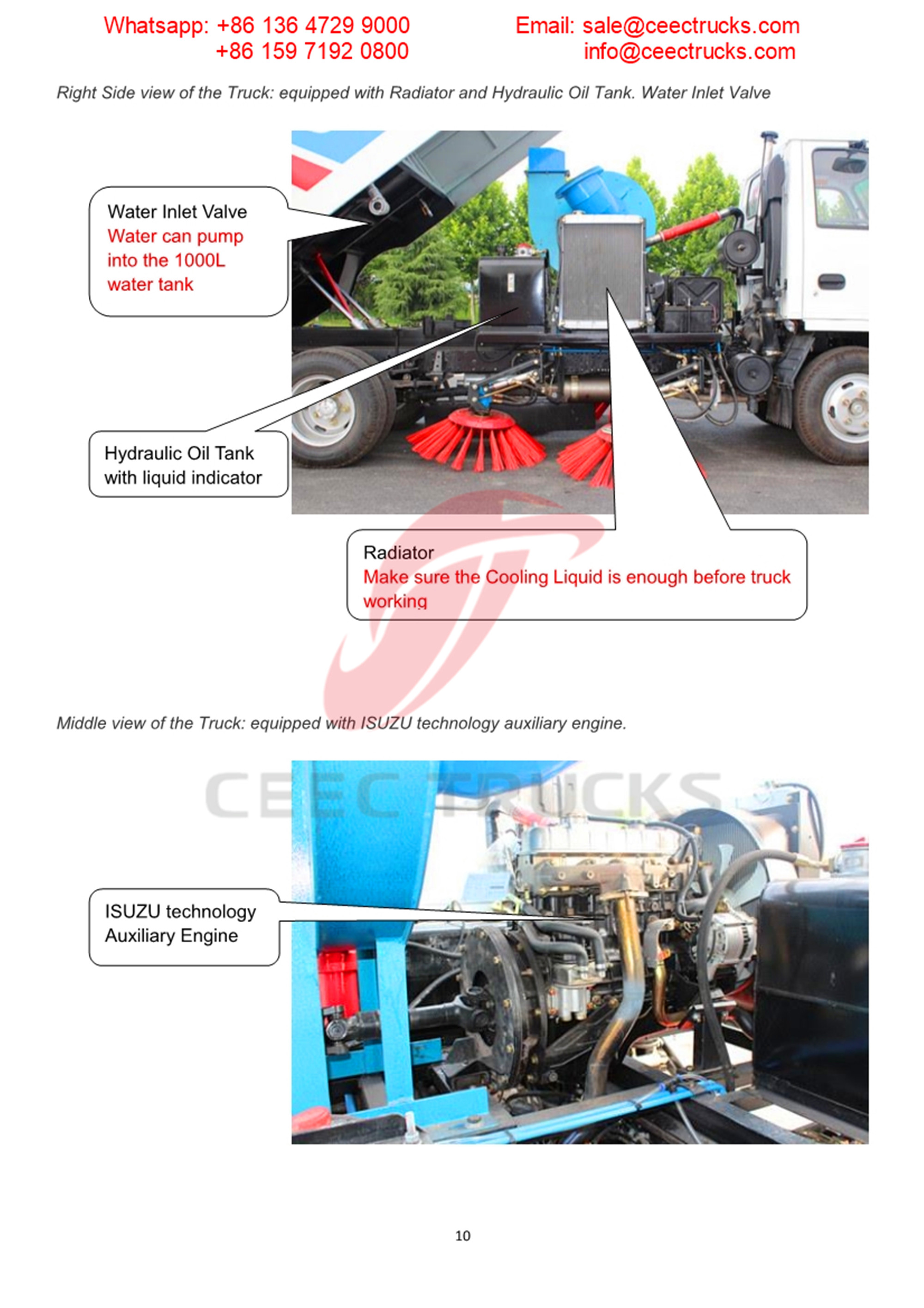 Phillippine customer buy 5CBM isuzu road sweeper truck