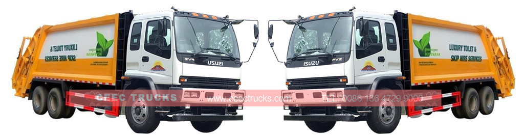 ISUZU 20cbm garbage compactor truck