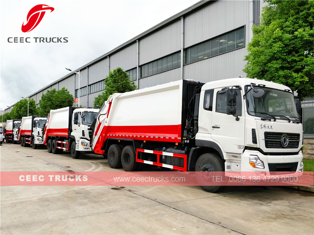 Dongfeng 20cbm heavy compactor trucks for China Government