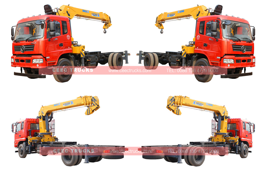 wholeview for Dongfeng 10T telescopic boom truck