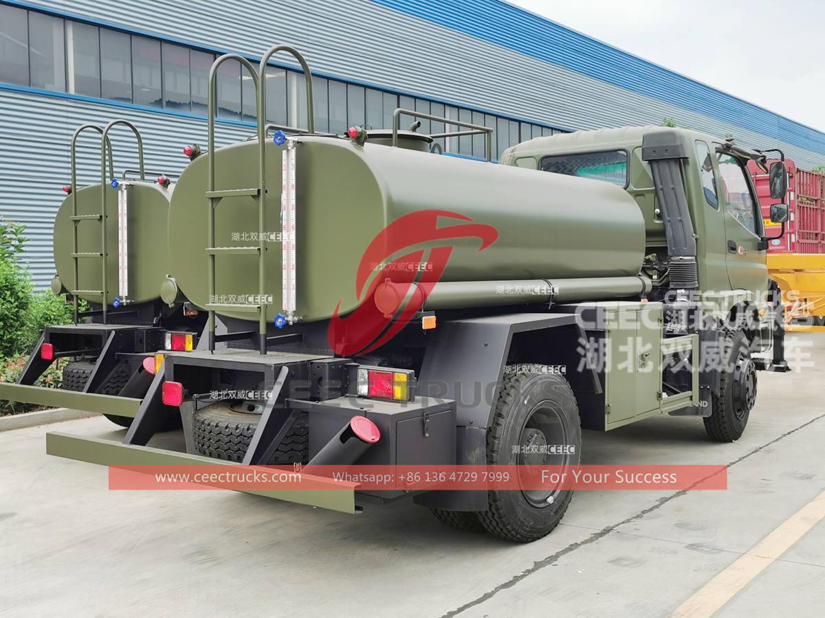 FOTON 4×4 130HP 4 тонны грузовики для доставки воды из нержавеющей стали для продажи