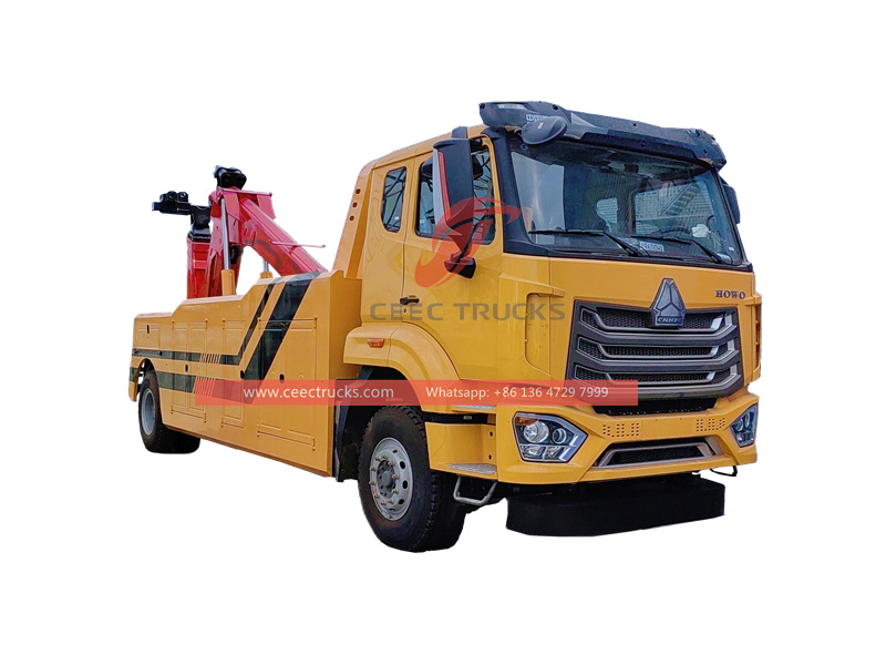 HOWO Road Wrecker 18-тонный грузовик экспортируется в Южную Америку