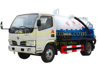 грузовик для очистки канализации dongfeng 3 cbm выгребная яма emptier производство продажа