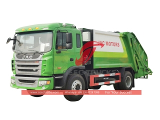 JAC 230HP 6 Wheeler 12CBM компрессионный мусоровоз для продажи