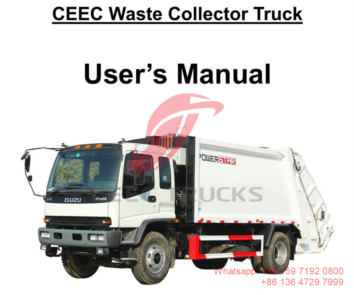обслуживания грузовиков Филиппины - isuzu 12cbm мусоровоз