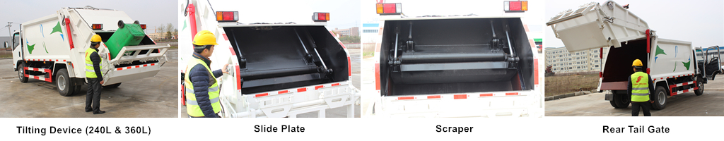 CEEC garbage compactor truck loading system