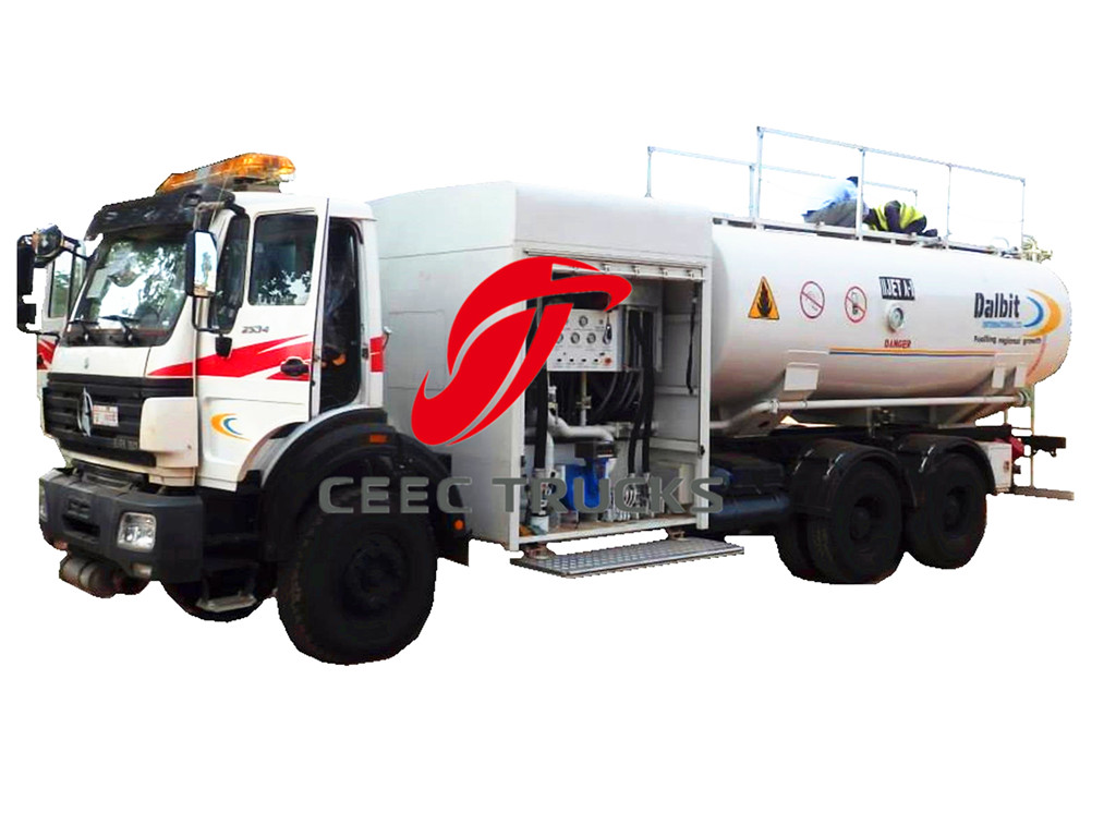 Beiben 20 CBM fuel truck for airplane dispensing