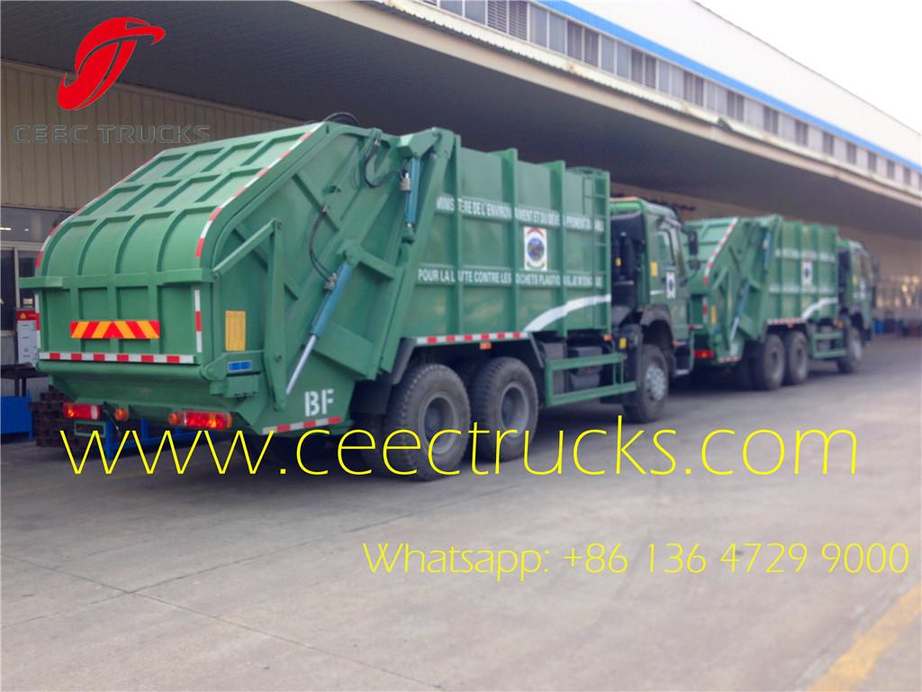 SINOTRUK 22 CBM refuse compactor trucks manufacturer