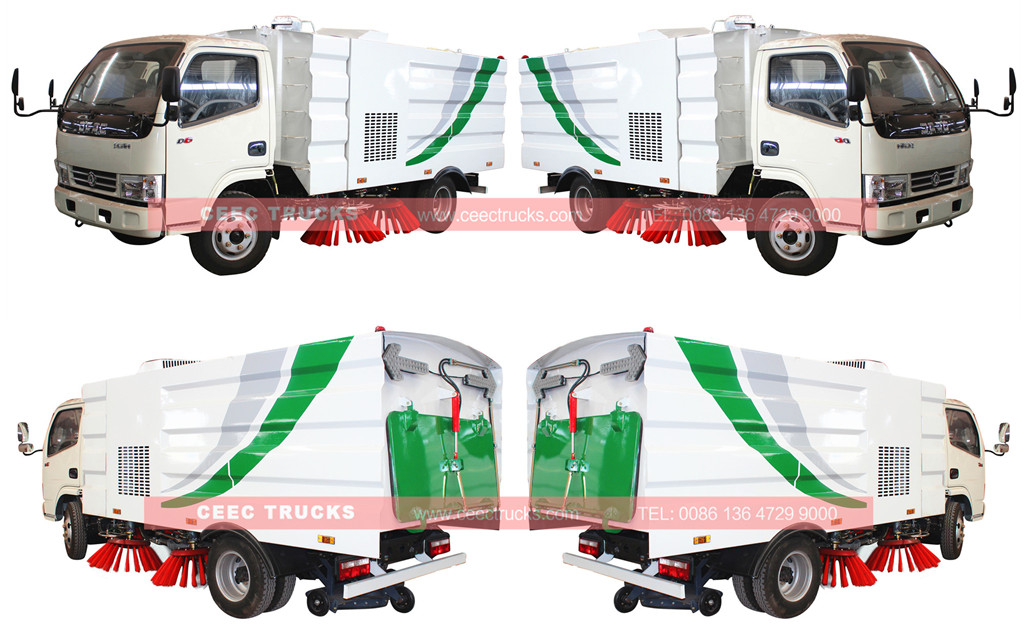 CEEC dongfeng 4cbm road sweeper truck
