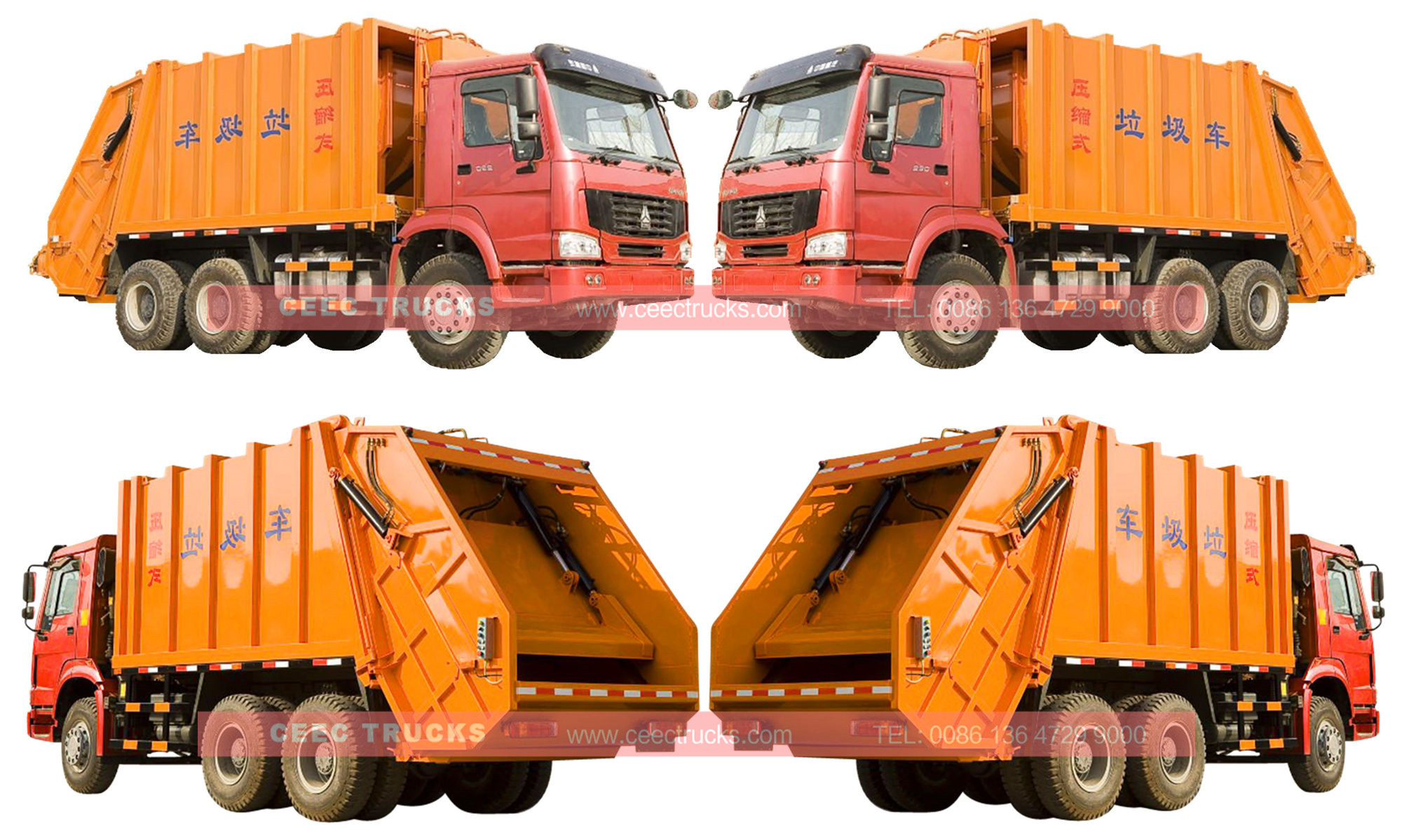 wholeview for SINOTRUK 20cbm compactor truck
