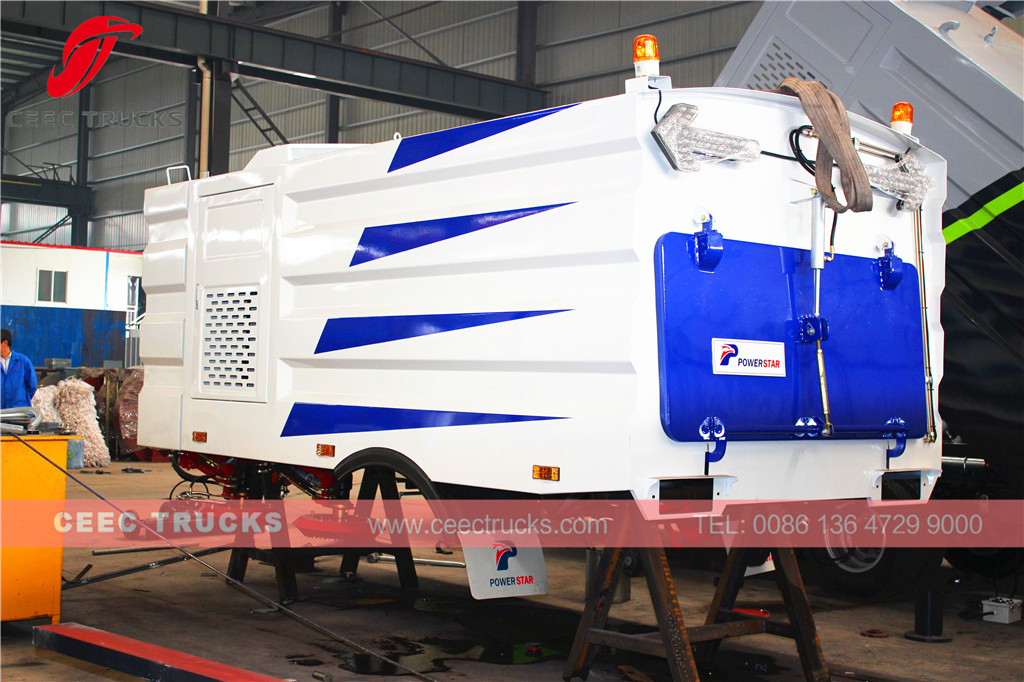 CEEC 5cbm road sweeper superstructure export East Asia country