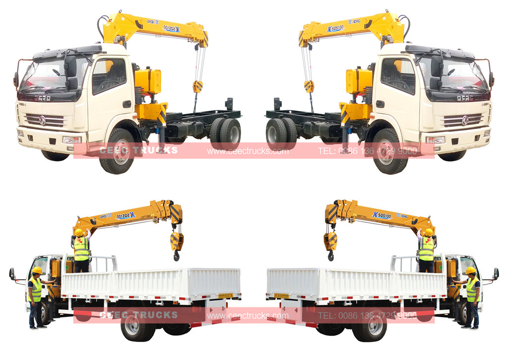 wholesale DONGFENG 4T crane mounted truck