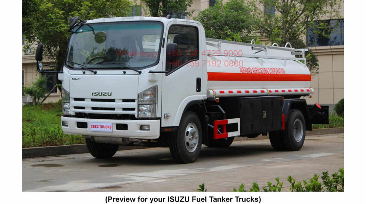 sudan--isuzu elf 5000liters fuel truck for sale