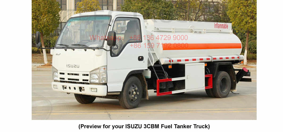 Myanmar--ISUZU 4000Liters Fuel Tanker Truck 