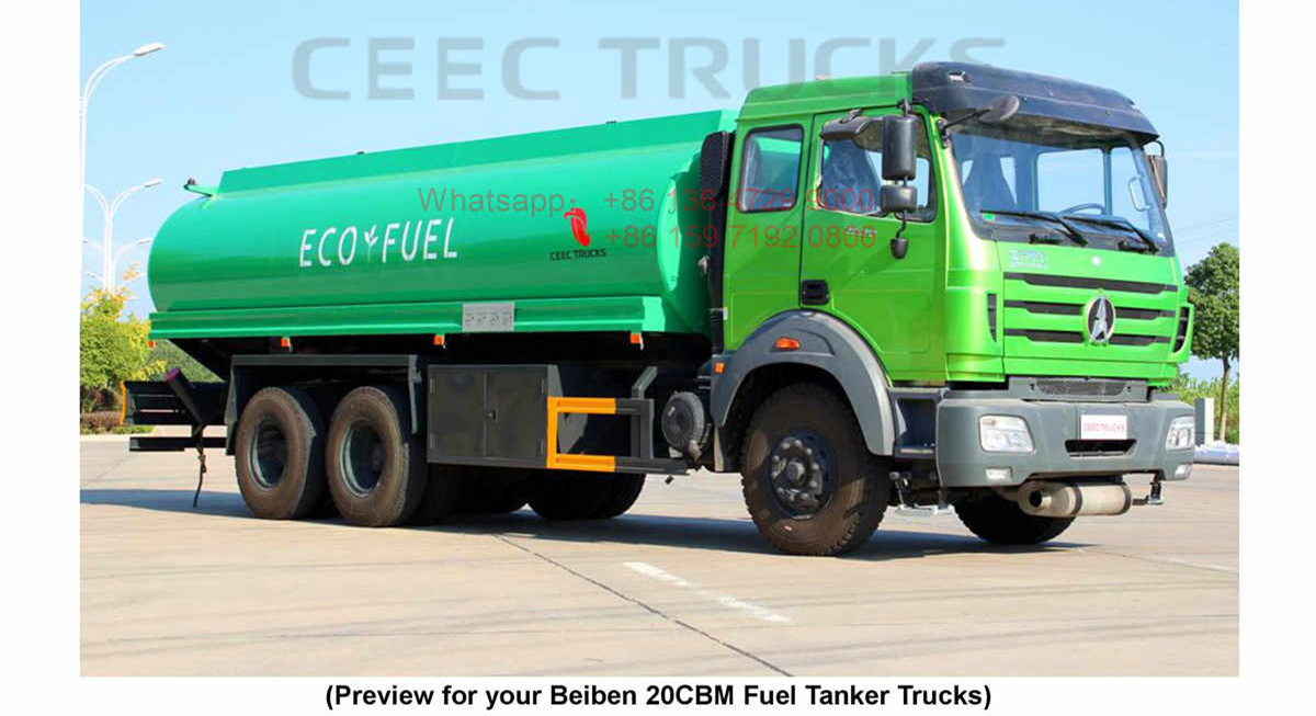 Caribbean Sea--Beiben 2530 Fuel Tanker Truck 