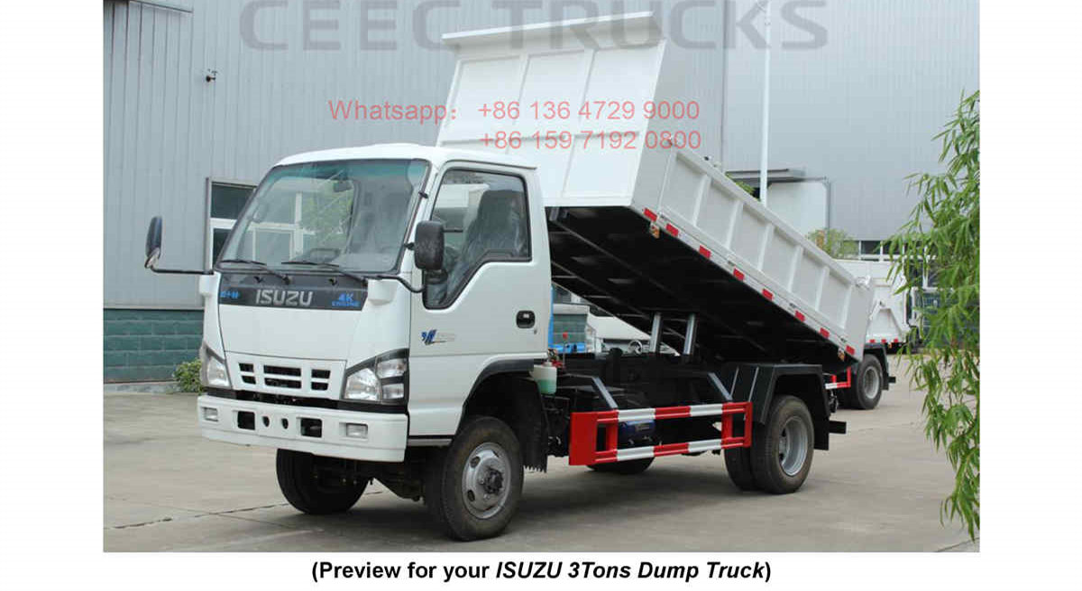 Philippines--ISUZU 4x4 offroad 3 Tons tipper truck