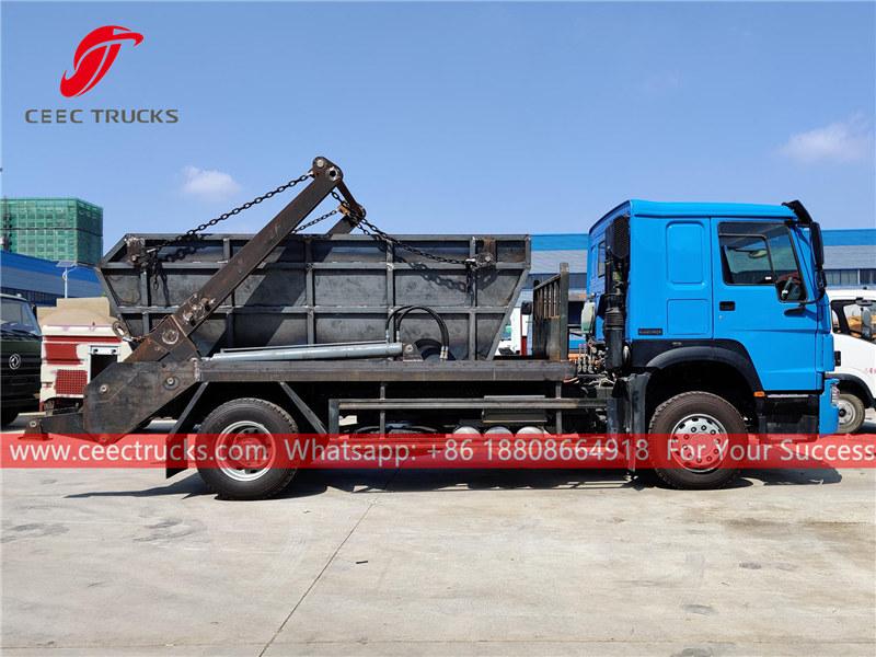 HOWO 4x2 swing arm garbage truck