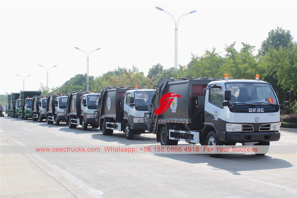 Dongfeng garbage collector trucks for export