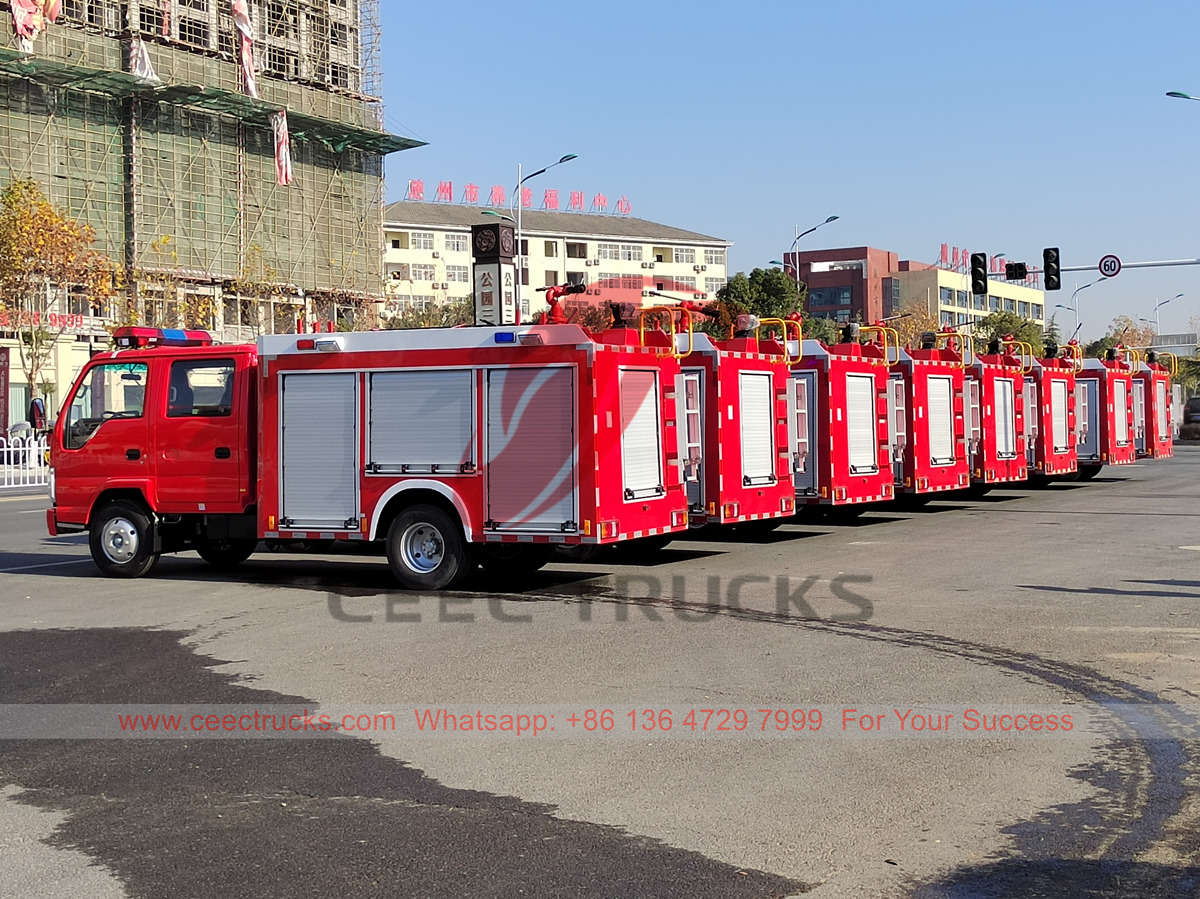 Водяная пожарная машина ISUZU 1500 литров для Вьетнама