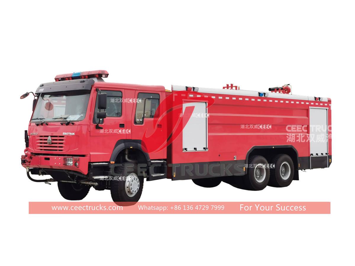 Внедорожные пожарные машины HOWO 6×6 для Африки