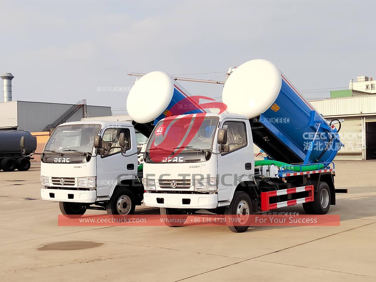 2 единицы канализационных цистерн Dongfeng 5000 литров экспортированы в Гамбию