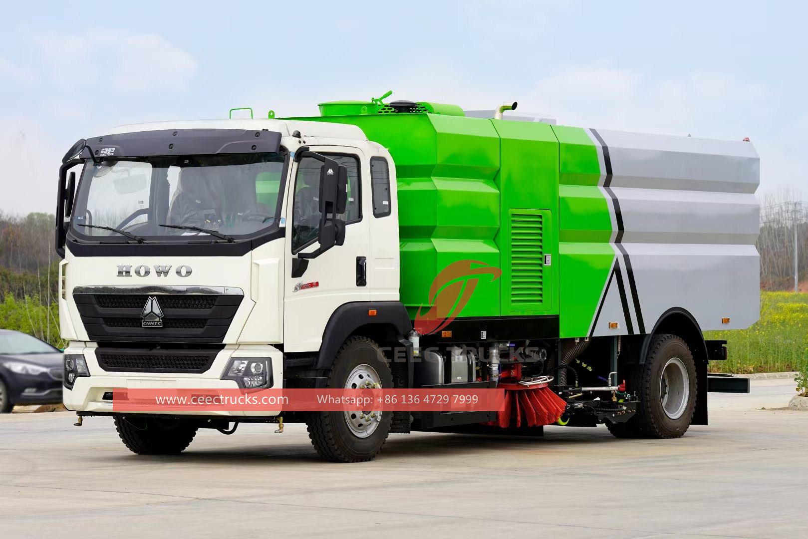 HOWO 12cbm road sweeper truck