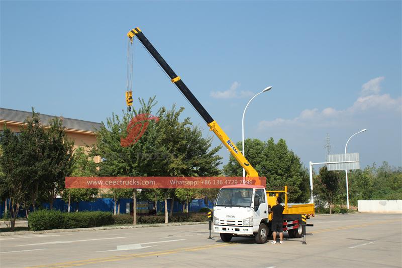 ISUZU NKR 3Tons truck mounted crane trucks