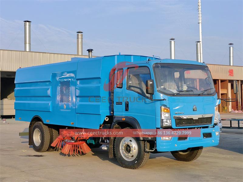 Howo 8CBM street vacuum sweeping truck