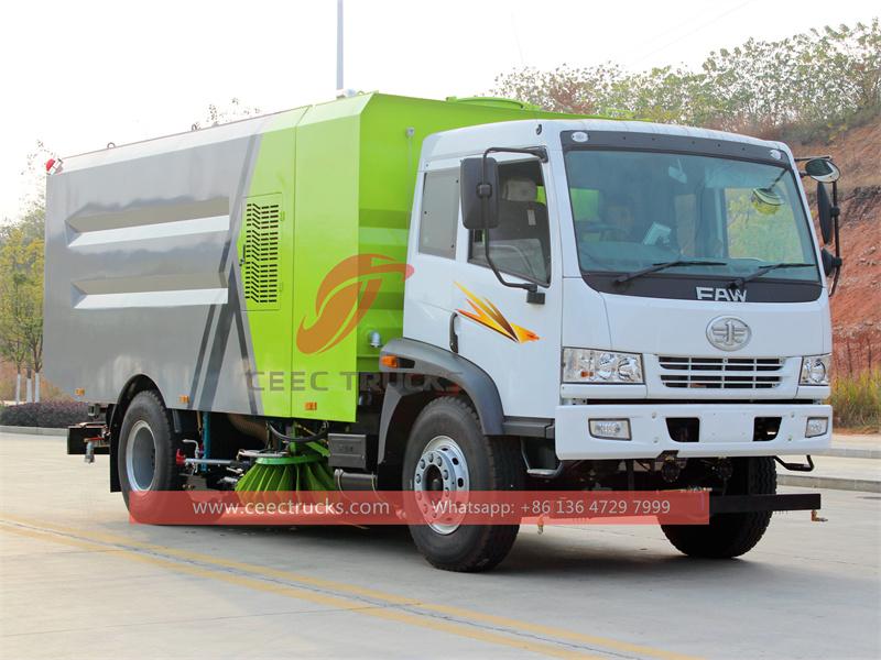 Faw RHD vacuum sweeping truck