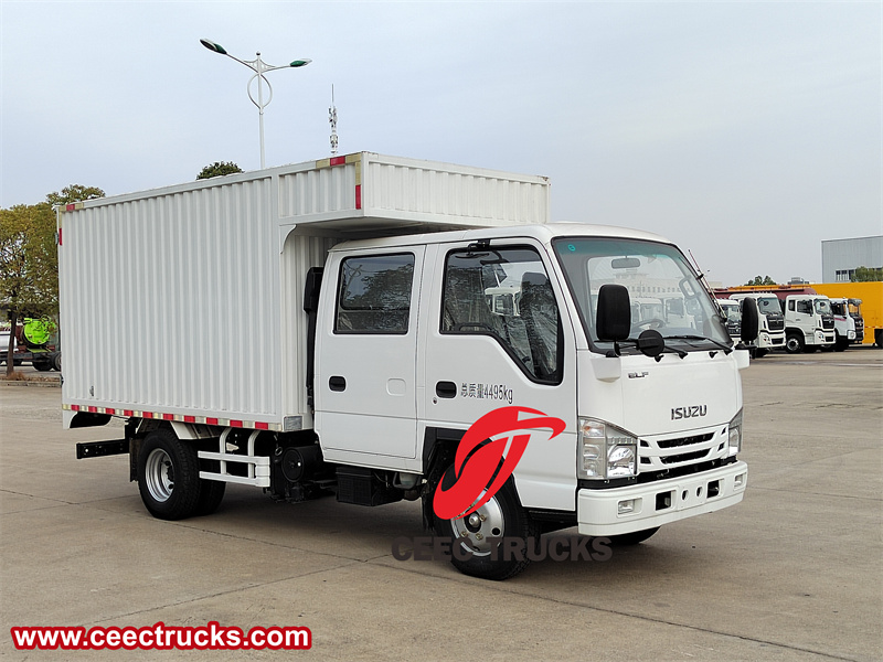 Isuzu ELF double cabin cargo truck