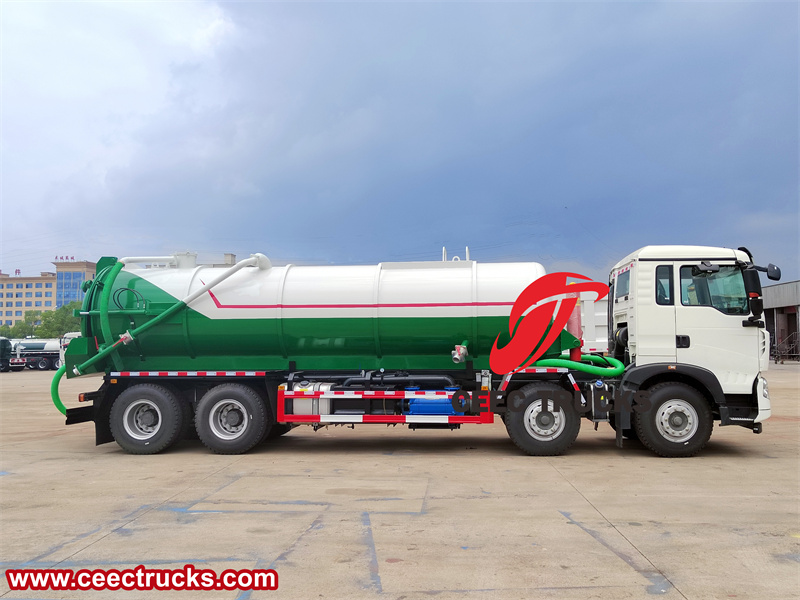 Howo 8x4 sewer vator truck