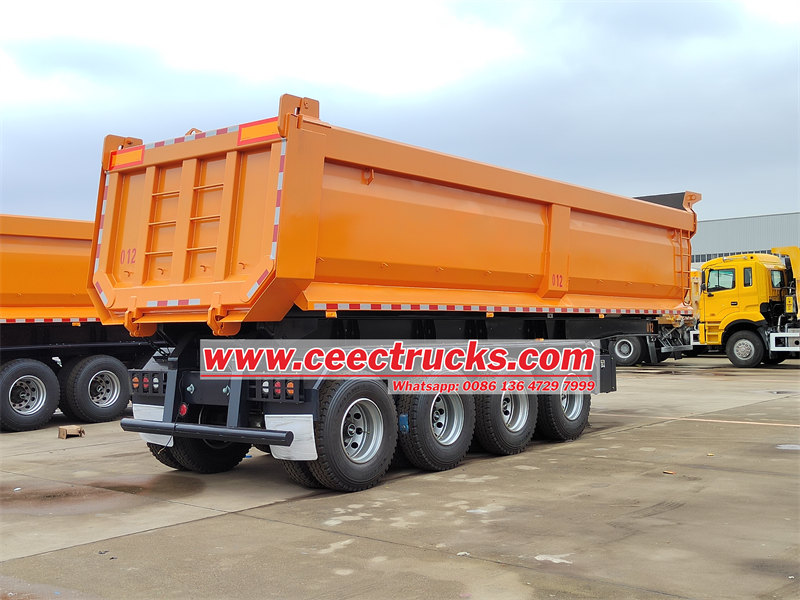 tipper semi-trailer for export