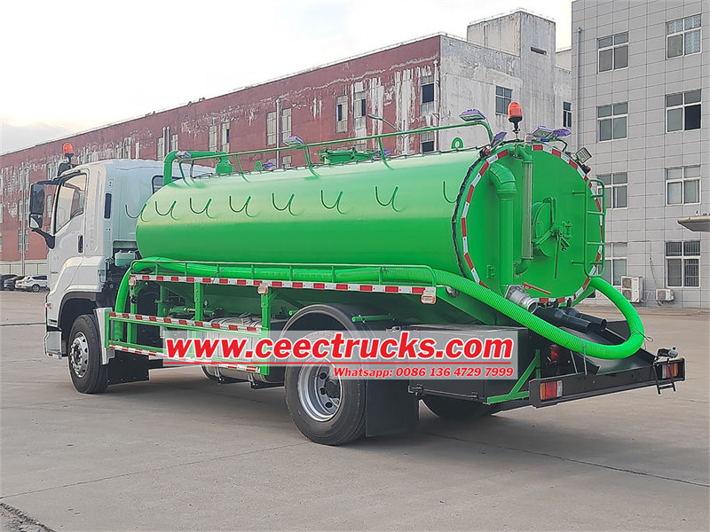 ISUZU FVR sewage suction truck for sale