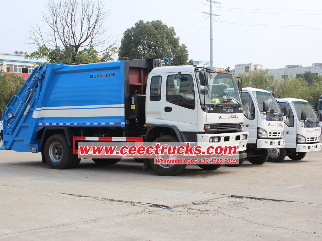 ISUZU refuse compactor trucks for sale