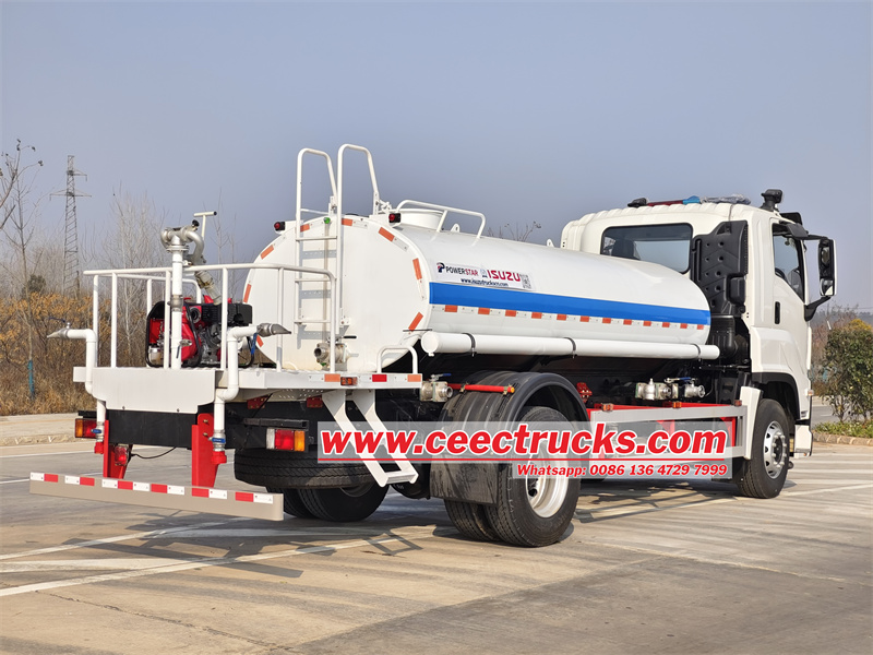 Isuzu FTR 10 cbm dust control water truck 