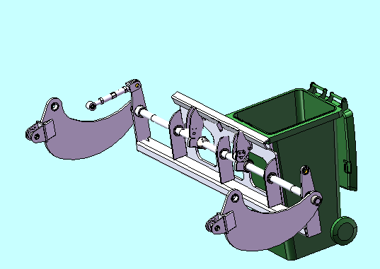 ISUZU truck compactor body kit rear tilting device