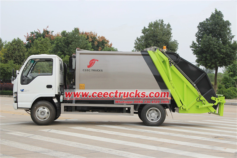 ISUZU NKR garbage rear loader truck