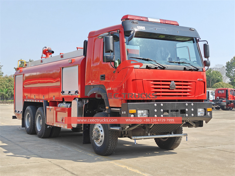 Howo 6x6 fire fighting truck