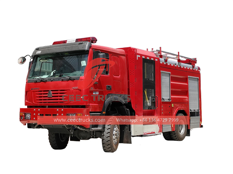 Howo 4x4 fire fighting truck