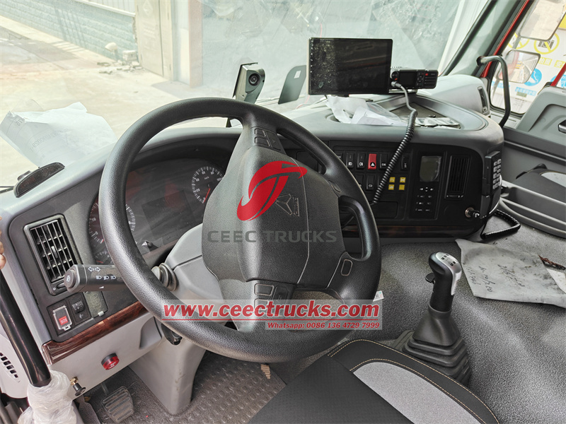 HOWO rescue fire tanker truck comfortable cabinet