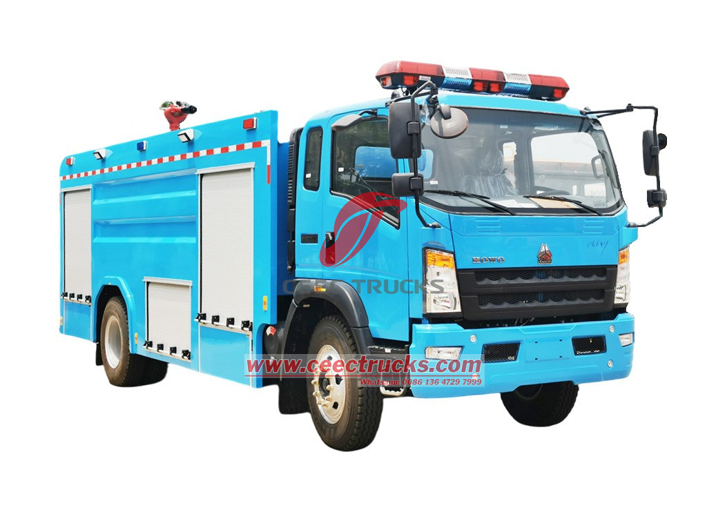Sinotruk HOWO tanker fire truck