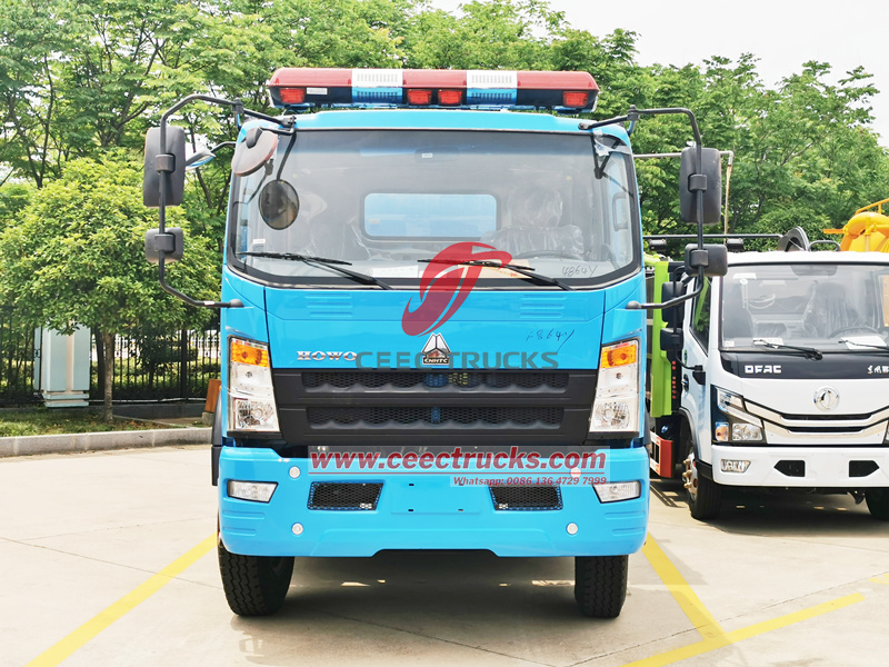 HOWO fire truck with classical cabin and AC