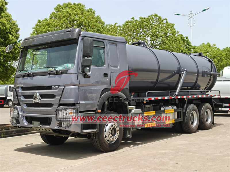 HOWO heavy duty 18000L vacuum tanker truck HOWO heavy duty 18000L vacuum tanker truck