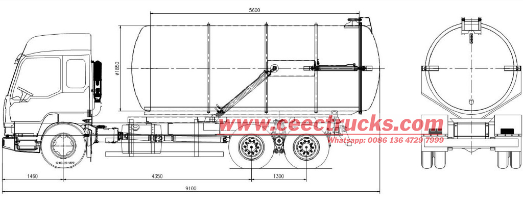 HOWO heavy duty 18000L cesspit emptier HOWO heavy duty 18000L cesspit emptier