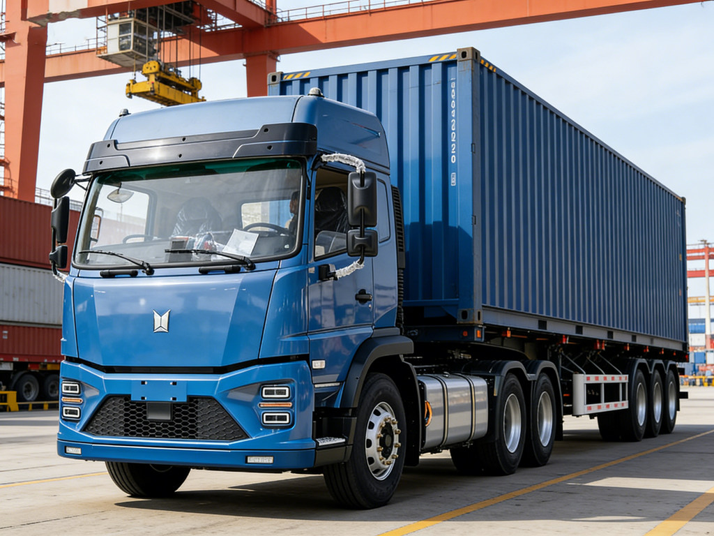 ISUZU EV tractor head for container transportation